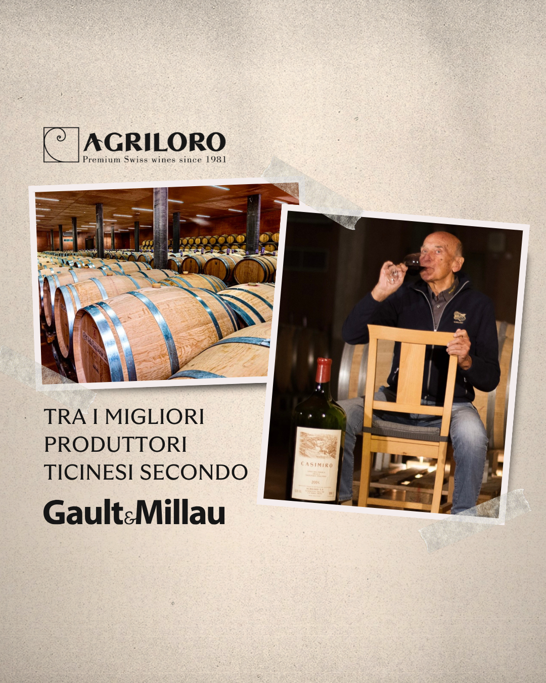 Agriloro among 23 best producers in Ticino according to Gault & Millau Switzerland