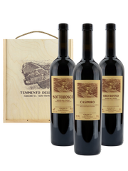 Trio of Wines in a Wooden Box